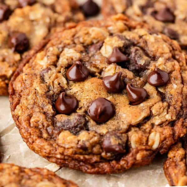 Brown Butter Oatmeal Chocolate Chip Cookies feature