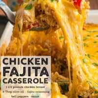 Chicken Fajita Casserole pin