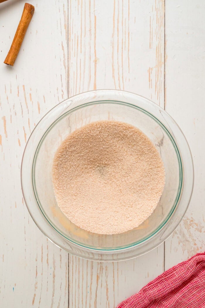 A bowl of cinnamon sugar