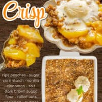 Peach Crisp pin