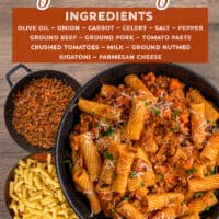 Rigatoni Bolognese pin