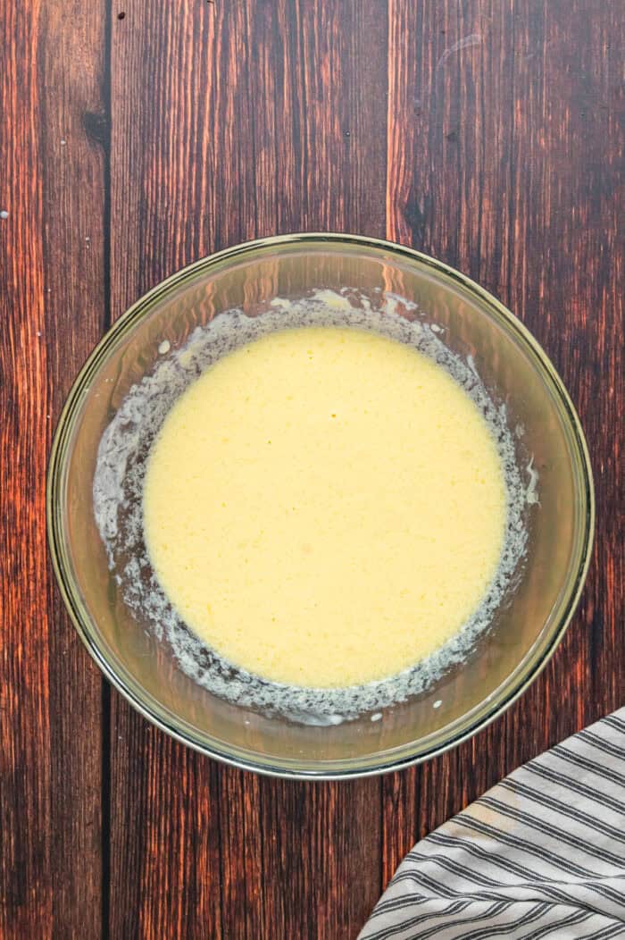 Buttermilk batter in a bowl
