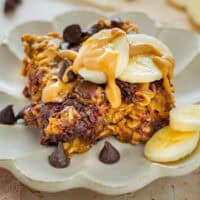 Peanut Butter Banana Baked Oatmeal feature
