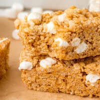 Peanut Butter Rice Krispie Treats feature