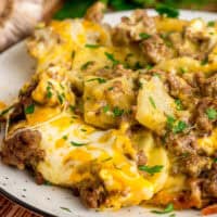 Hamburger Potato Casserole feature