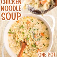Creamy Chicken Noodle Soup pin