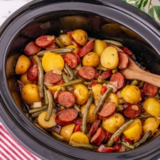 Crock Pot Sausage and Potatoes feature
