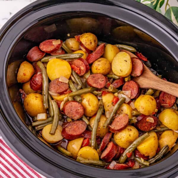 Crock Pot Sausage and Potatoes feature