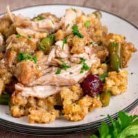 Turkey Stuffing Casserole feature