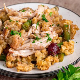 Turkey Stuffing Casserole feature