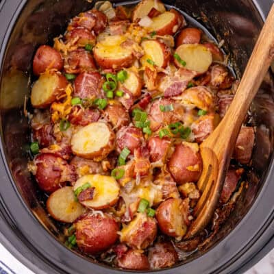 Crock Pot Cheesy Ranch Potatoes feature