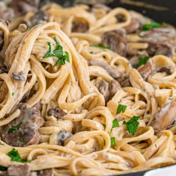 Creamy Mushroom Pasta feature