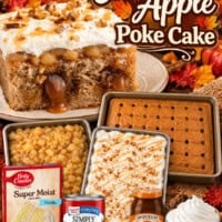 Caramel Apple Poke Cake pin