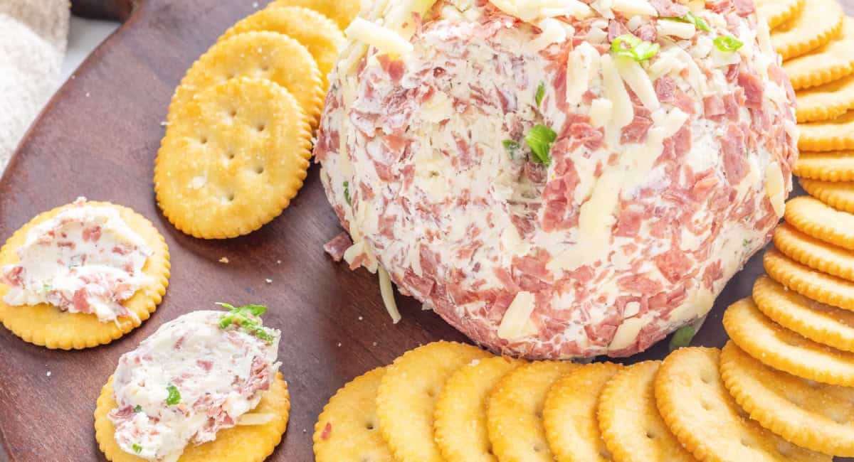 Chipped Beef Cheese Ball - Kitchen Fun With My 3 Sons