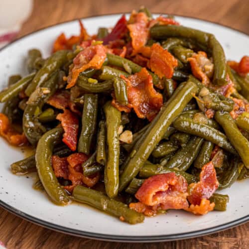 ways to dress up green beans Southern Style Green Beans {Tender & Flavorful with Bacon} The Seasoned Mom