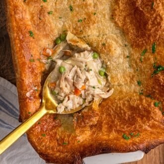 Puff Pastry Chicken Pot Pie feature