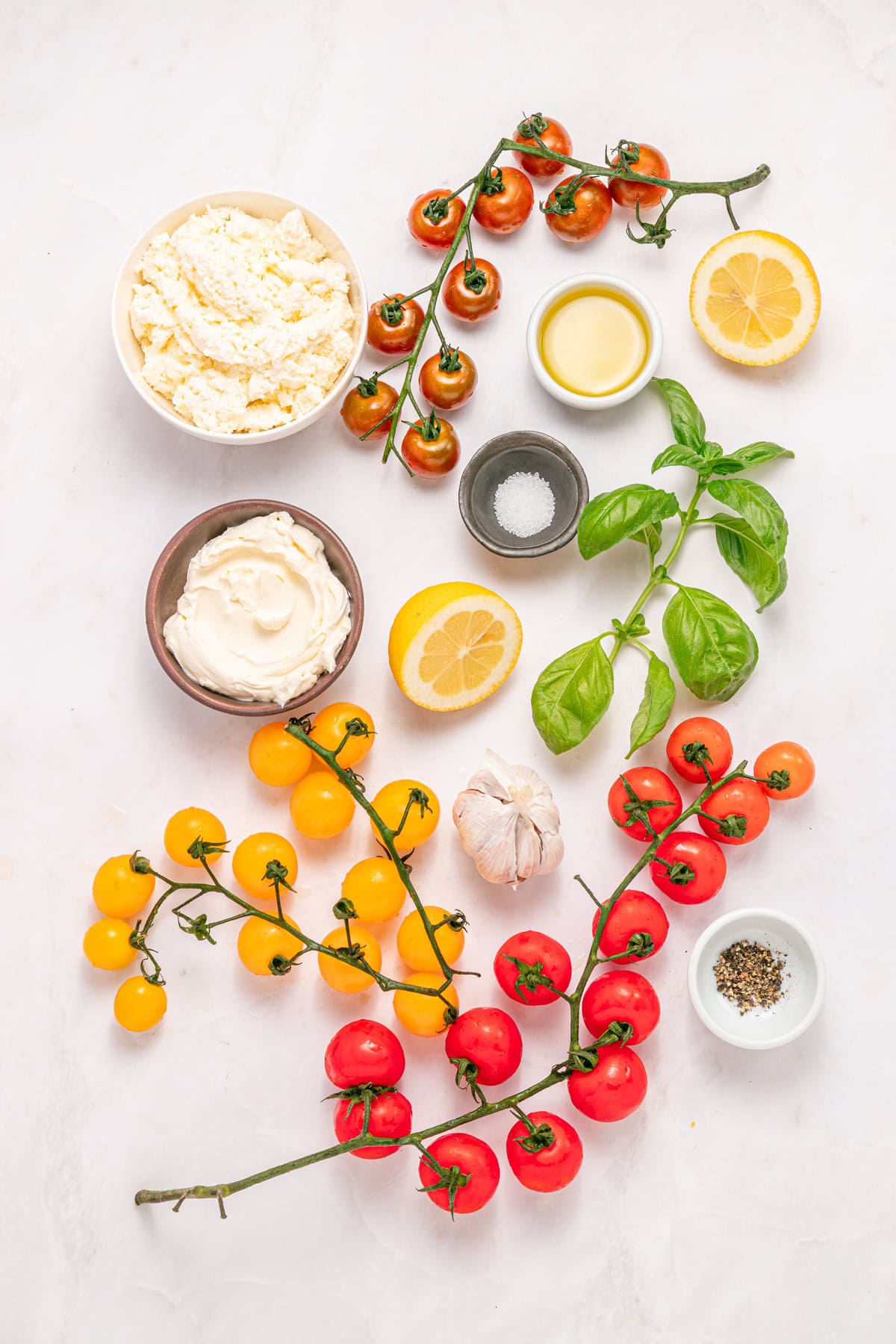 This Bruschetta Dip is light, creamy, and layered with fresh Mediterranean flavor. Silky whipped ricotta forms the base, while juicy marinated tomatoes, fresh basil, and a balsamic reduction bring brightness and contrast. It&rsquo;s the kind of appetizer that looks impressive but comes together with minimal effort.