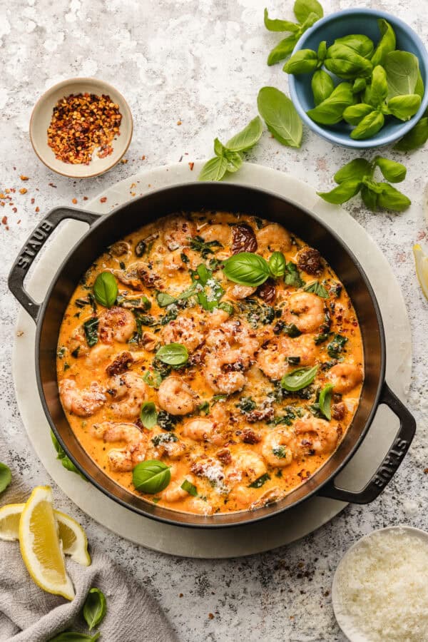 Creamy Tuscan Shrimp l Kitchen Fun With My 3 Sons