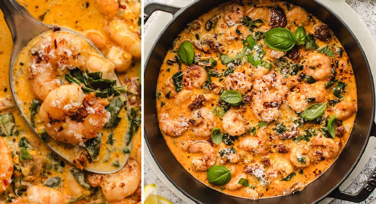 Creamy Tuscan Shrimp l Kitchen Fun With My 3 Sons