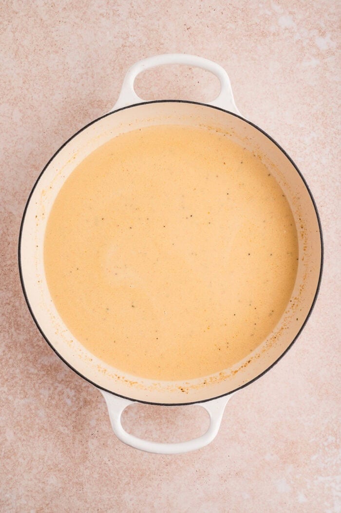 This Lemon Chicken Pasta is a quick, comforting dinner with bright citrus flavor and a rich, creamy sauce that feels restaurant-worthy. Creamy lemon sauce in a pan