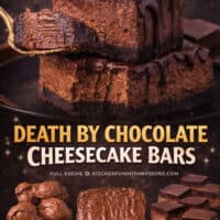 Chocolate Cheesecake Bars pin