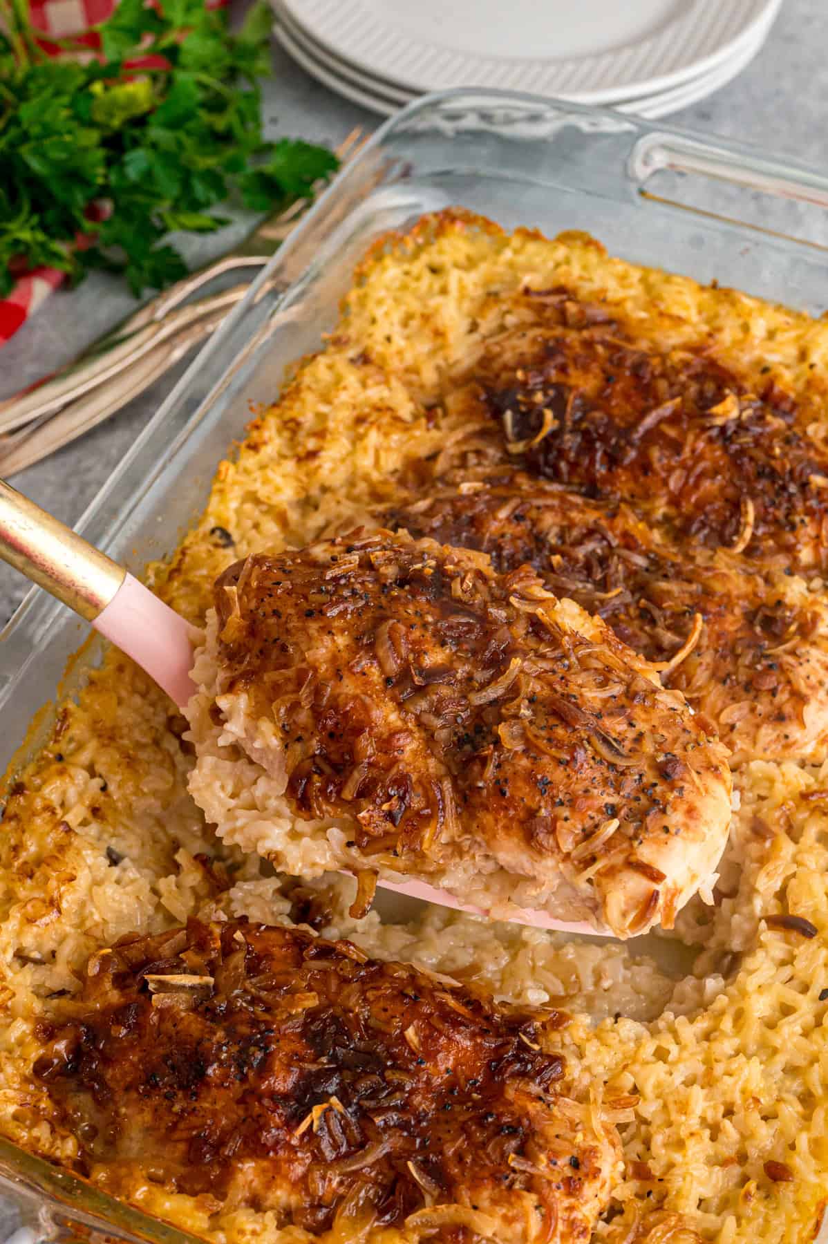 Serving forgotten chicken