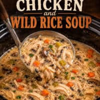 Crock Pot Chicken Wild Rice Soup pin