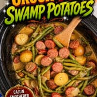 Crockpot Swamp Potatoes pin