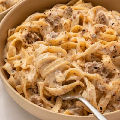 Ground Beef Alfredo feature