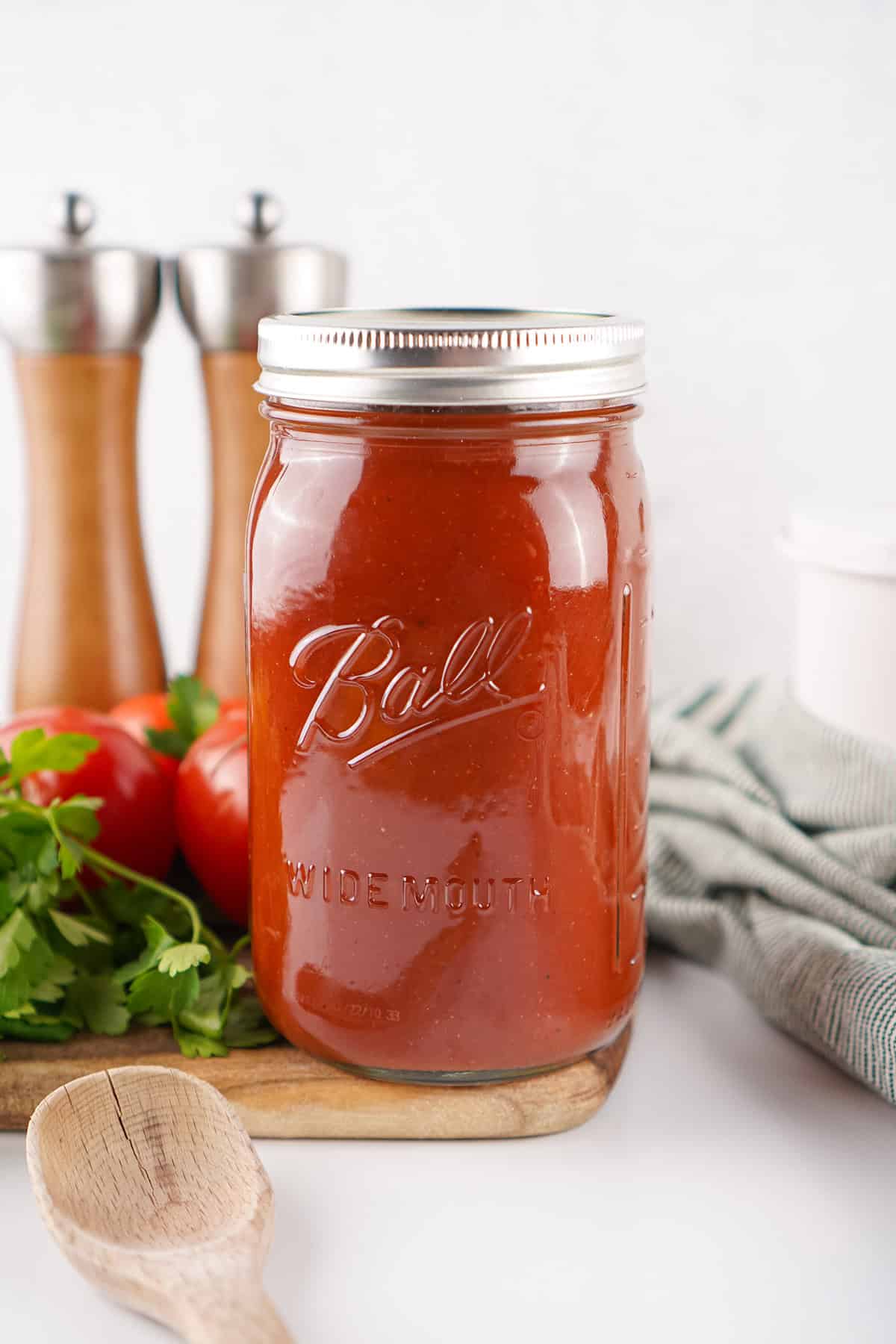It only takes a handful of ingredients and a bit of simmering to make Homemade Ketchup that's far better than store-bought. A mason jar of homemade ketchup