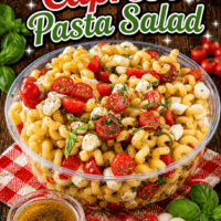Caprese Pasta Salad pin