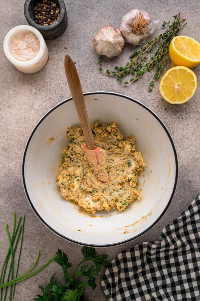 Cowboy butter in a bowl