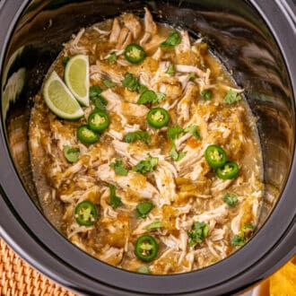 Crockpot Salsa Verde Chicken feature