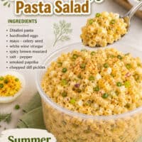 Deviled Egg Pasta Salad pin