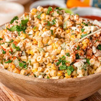 Mexican Street Corn Pasta Salad feature