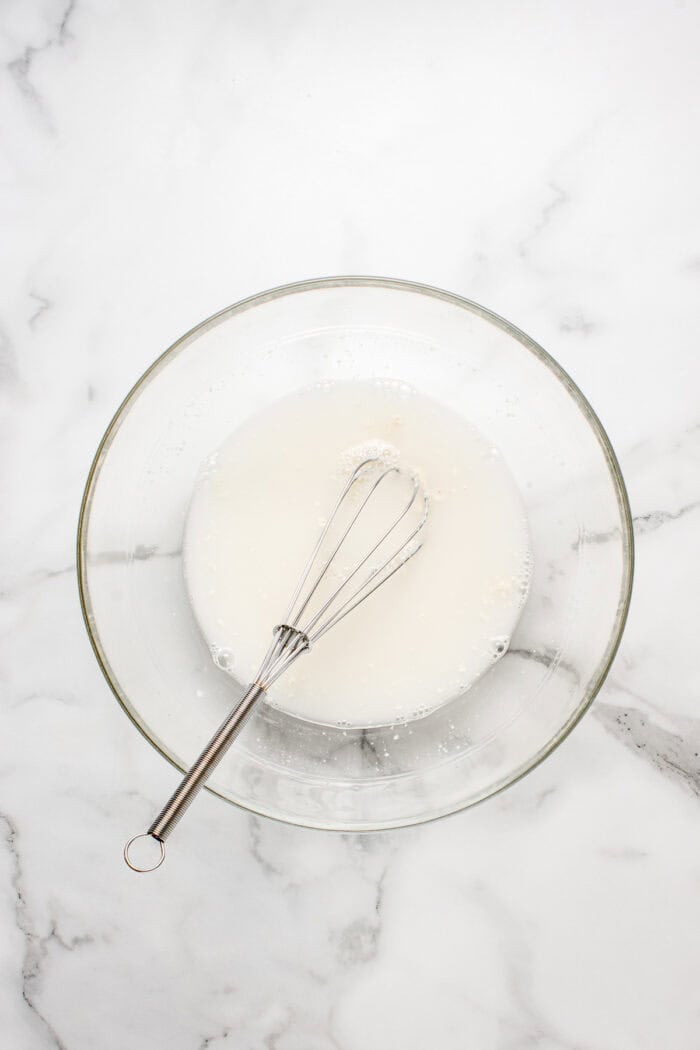 Made with an active sourdough starter, pantry staples, and a simple process, this Sourdough Bread recipe is perfect for beginners. Water whisked with sourdough starter