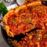 Homemade Chicago Style Pizza feature