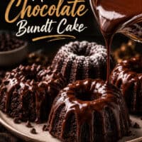 Mini Chocolate Bundt Cakes pin