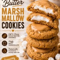 Peanut Butter Marshmallow Cookies pin