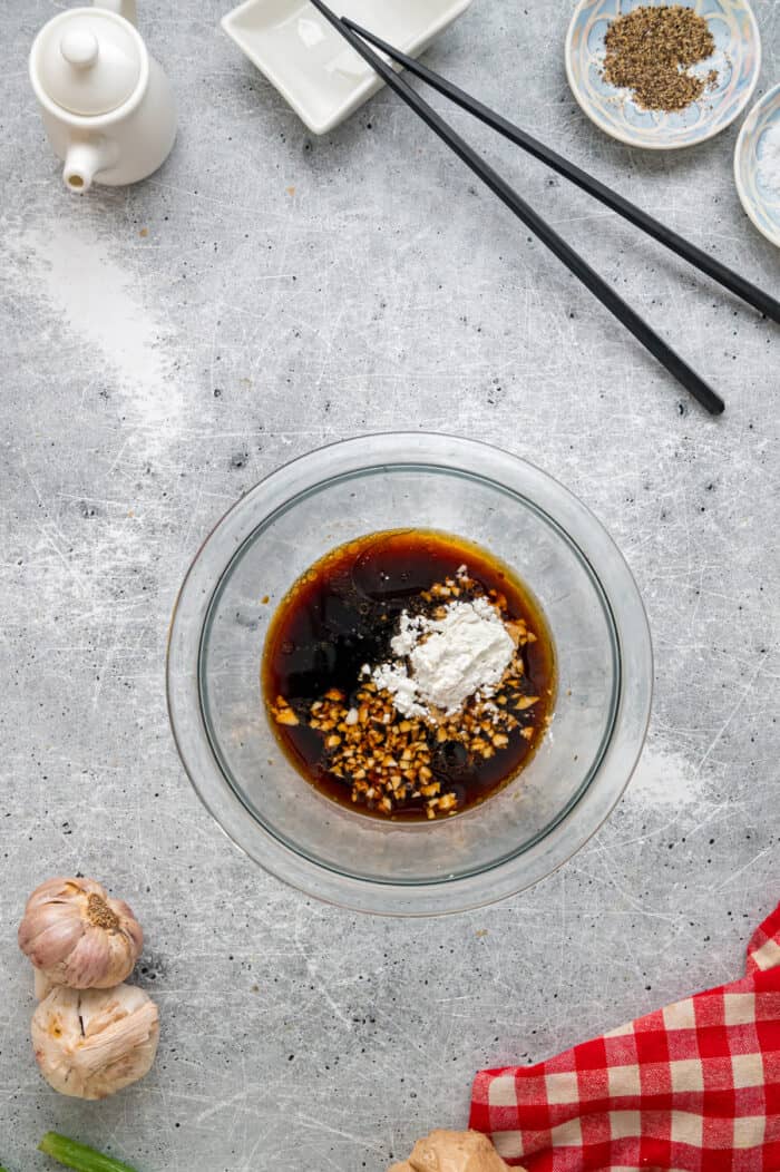 Ready in just 30 minutes, this Sesame Chicken recipe features tender, juicy pieces of chicken coated in a savory-sweet and nutty sauce. Ingredients for sesame chicken sauce n a bowl