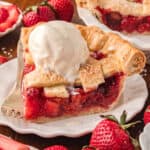 Strawberry Rhubarb Pie feature