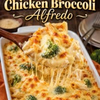 Cheesy Chicken Broccoli Alfredo pin