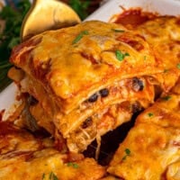 chicken enchilada casserole featre