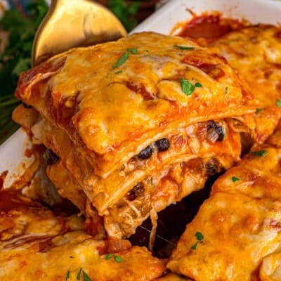 chicken enchilada casserole featre