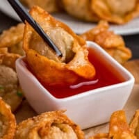 Crispy fried wontons feature