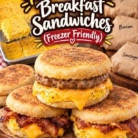 Make-ahead breakfast sandwiches (freezer friendly) pin