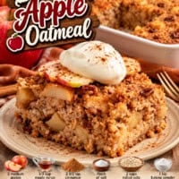 Baked Apple Oatmeal pin