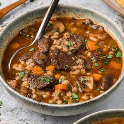 Beef Barley Mushroom Soup feature