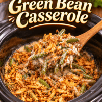 Slow Cooker Green Bean Casserole pin