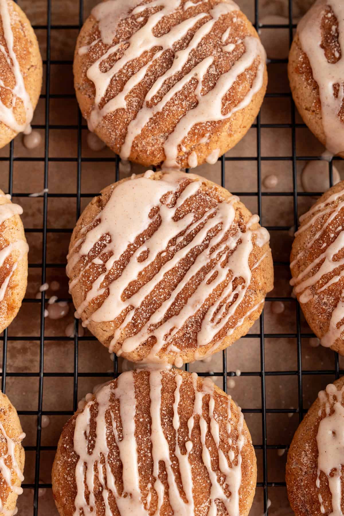 These Apple Cider Cookies are soft and chewy with plenty of warm fall flavor. apple cider cookies with apple cider glaze.